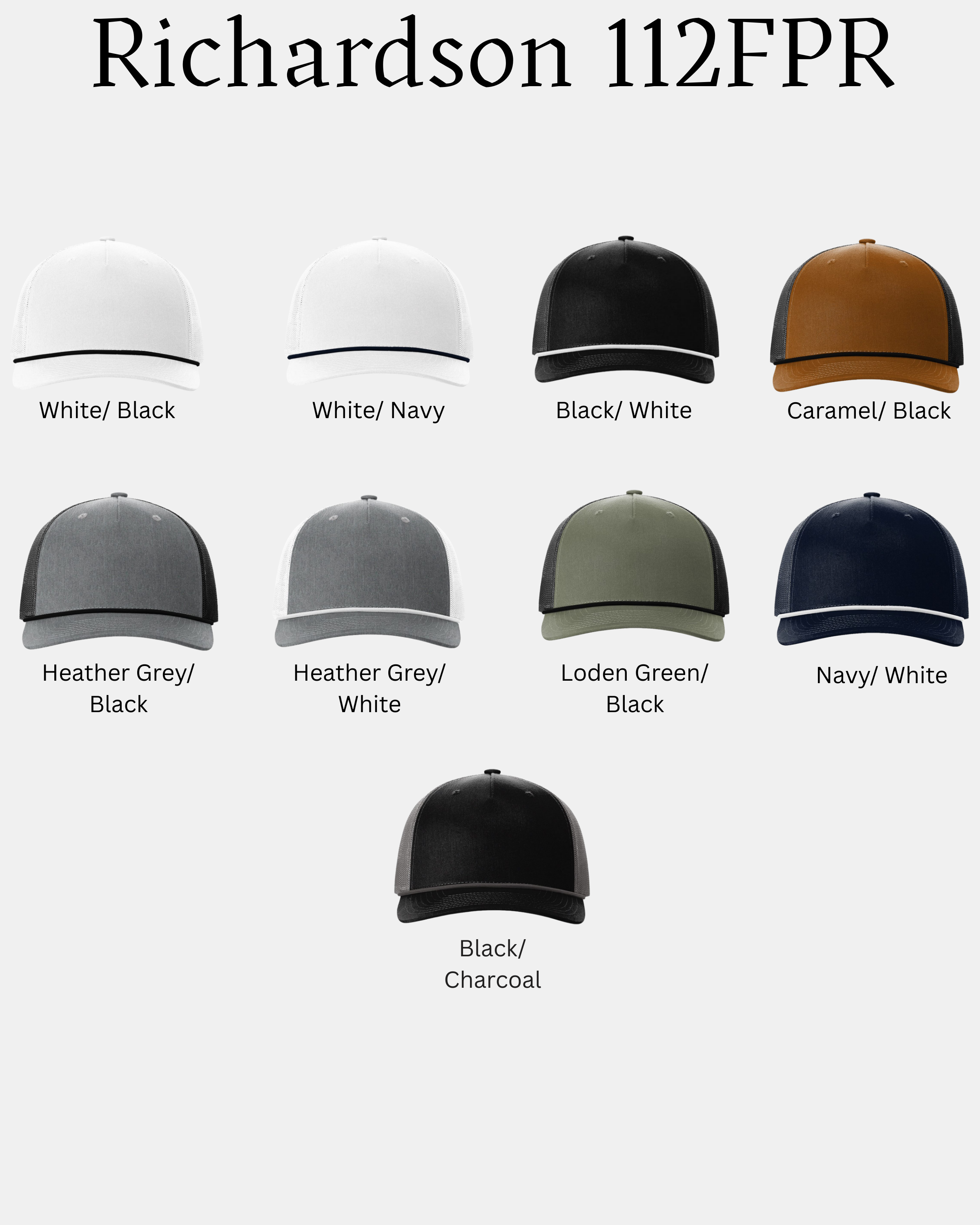 Trucker Hat (Richardson 112) - Custom Order