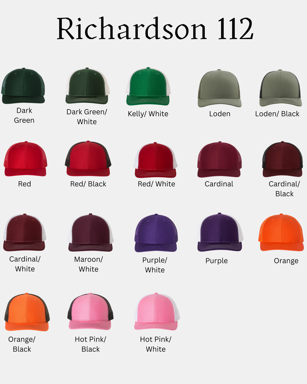 Trucker Hat (Richardson 112) - Custom Order